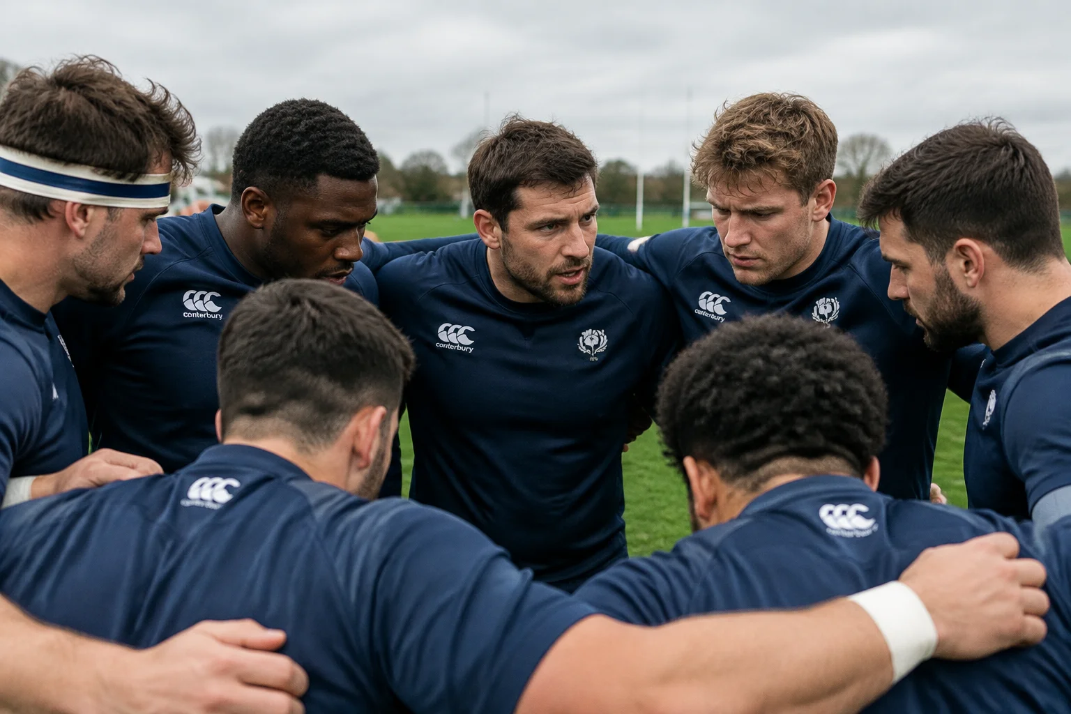 Rassemblement des joueurs de rugby à Marcoussis
