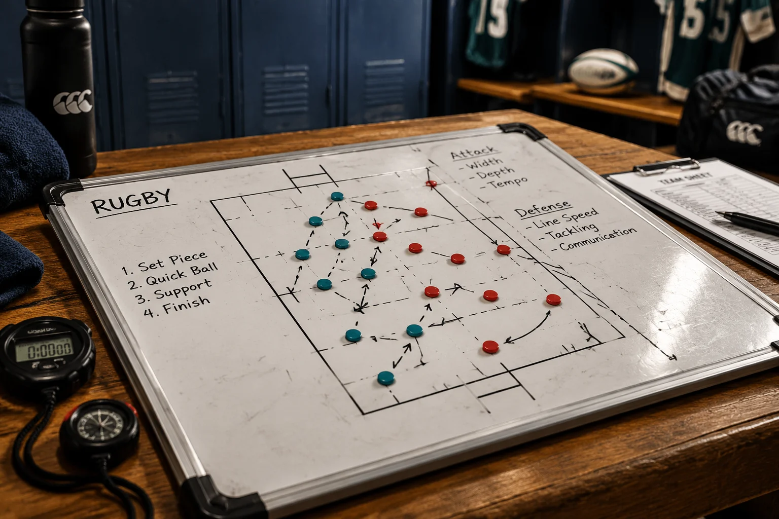 Analyse tactique et schéma de jeu rugby